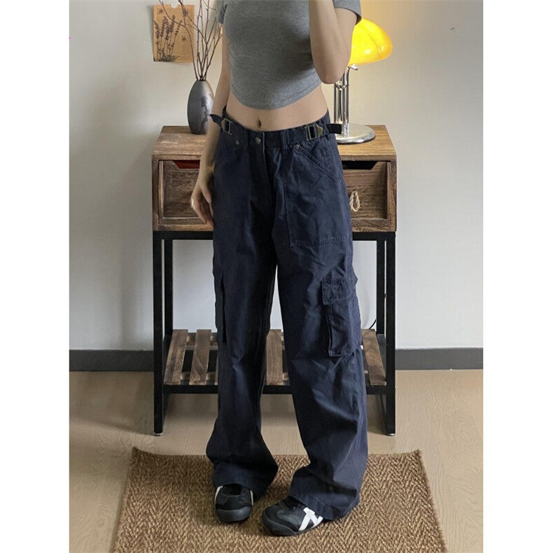 【有货】CK901CC-特P58美式高街多口袋弯刀工装裤男女褶皱休闲裤,男装工装外套,星座1007（原301D）