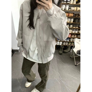 【有货】JK32HH-P68 cleanfit外套男春季高级感棒球服飞行员夹克图片