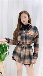 2022年加厚格子衬衫,女装衬衫,玫瑰神话