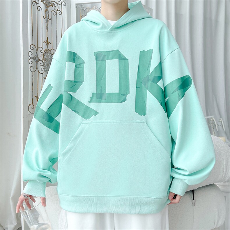 2025秋季新款旋律风车大码菠萝格连帽卫衣M-5XHW24782-P60,男装卫衣,电商A022