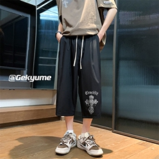 冰丝七分裤男大码速干短裤男五分裤QK72268-P25，男装休闲裤，电商A040