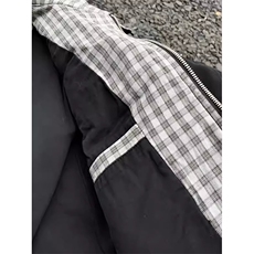 美式复古哈灵顿二代夹克男款春秋季cleanfit格子拼接立领短款外套，男装夹克，星座1210-1