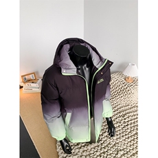 XZ-230-1MY701冬假模简约轻奢百搭扎染渐变休闲连帽棉服P118控158，男装棉衣，星座230-1