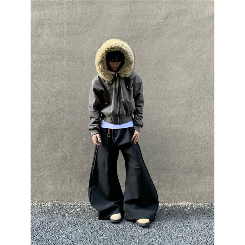 美式复古座山雕棉服冬季情侣短款连帽潮流新款加厚外套,男装棉衣,星座506A