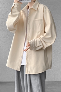 8XL-M 长袖衬衫男休闲牛津纺纯棉衬衣打底外套CS517P55控78图片