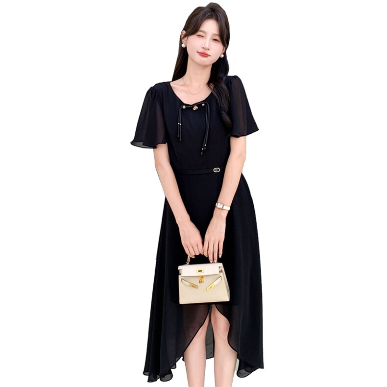 现货2024时尚百搭连衣裙年轻款女夏季新中式高级新款女,商品下架区,网红馆