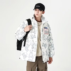 羽绒服新款时尚棉衣韩版宽松休闲保暖短款立领外套N02，男装棉衣，星座506