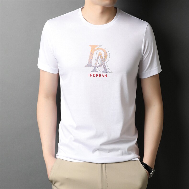 ATsw21216钱塘2020-3夏季新款男士圆领印花T恤P46,男装T恤,钱塘207-3