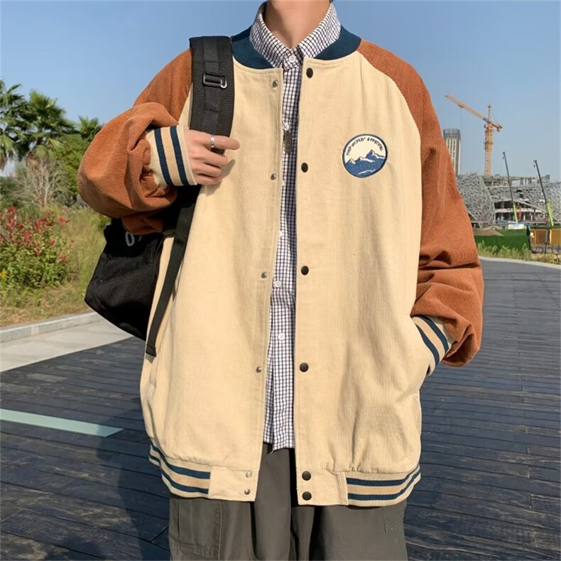 2023秋季新款夹克外套男韩版宽松潮流棒球服学院风上衣W3527-P42,男装夹克,星座512-2