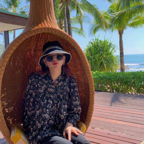 【现货】气质花色衬衫，女装衬衫，郭郭家