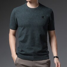 BSS6050男式2023年初秋短袖针织t恤青年圆领时尚体恤P52图片