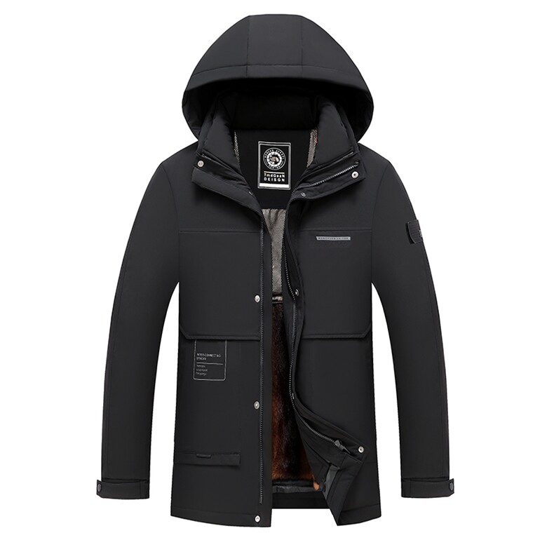 2026年冬季新款三合一鹅绒服男款商务保暖外套中老年爸爸装羽绒服,男装羽绒服,电商B212（原钱塘6029）