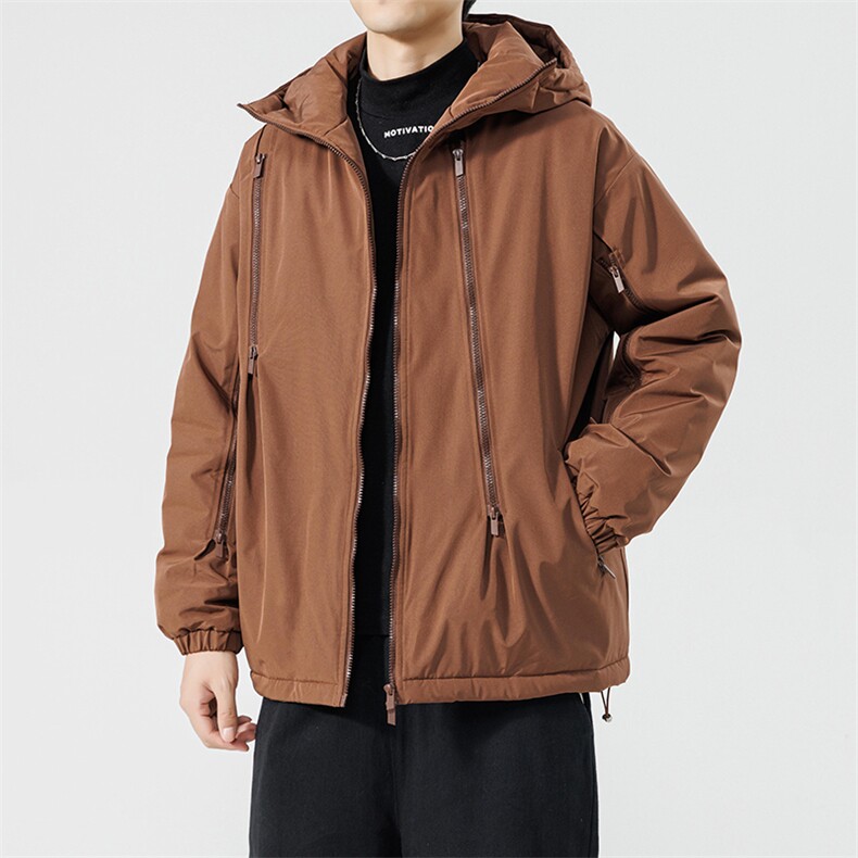 新款冬季日系机能风连帽工装潮流棉衣外套情侣百搭MY9087-P100图片