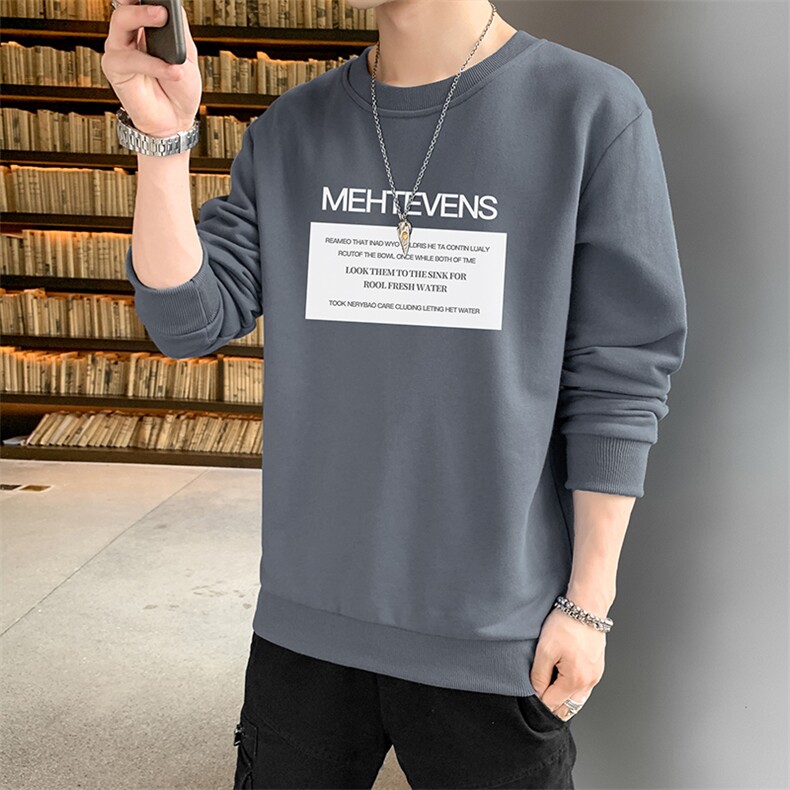 大码卫衣现货跑量2025秋季新款休闲男士印花圆领套头卫衣F008-P15,男装卫衣,星座1816-2（原1210–2）