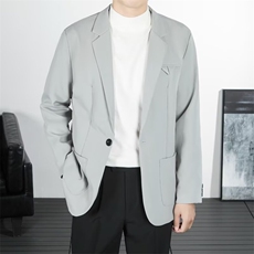 休闲西服外套男生秋冬季韩版潮流商务百搭港风ins痞帅小西装外套，男装西服套装，星座1013