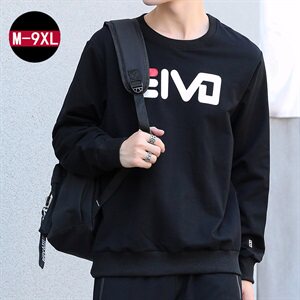 M-9XL男大码圆领套头卫衣 5032-1_3366图片