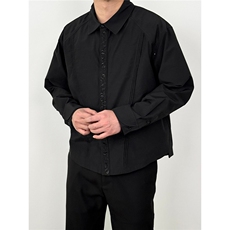 小众设计感永生花长袖衬衫男简约宽松休闲百搭衬衣CSA6712-P43，男装衬衫，星座208-5