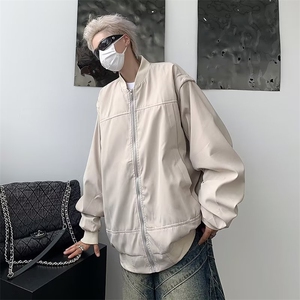 2023复古高街工装夹克潮男休闲棒球服春秋款情侣飞行外套 HY161图片
