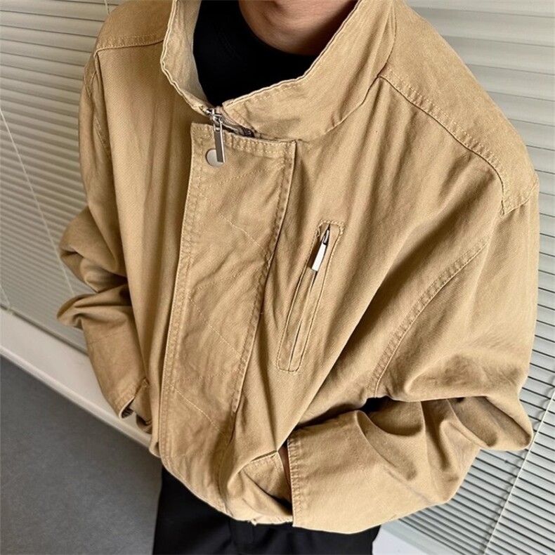 JK7711-P68 高质量水洗帆布夹克外套图片