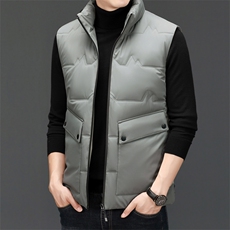 爸爸冬装外套中年男士马甲羽绒服2023新款男装商务休闲背心上衣，男装背心/马甲，电商B212（原钱塘6029）