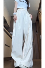 主推供视频~山本裤情侣夏季阔腿冰丝裤A458特P30控55，男装休闲裤，电商A309