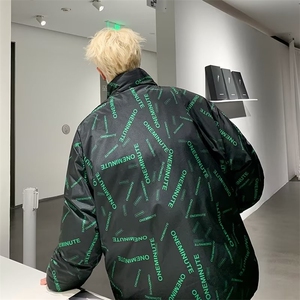 新款棉衣男冬季棉袄外套双面穿棉衣面包服 W132 P80图片