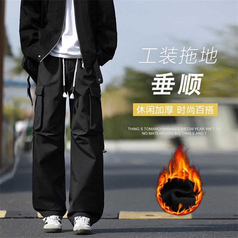 美式工装休闲裤潮牌百搭机能风直筒裤子大口袋长裤JRK720特批43，男装工装外套，星座718-1