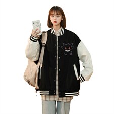 中性风 春秋季情侣棒球服男女休闲夹克女时尚外套男BQF291-P50图片