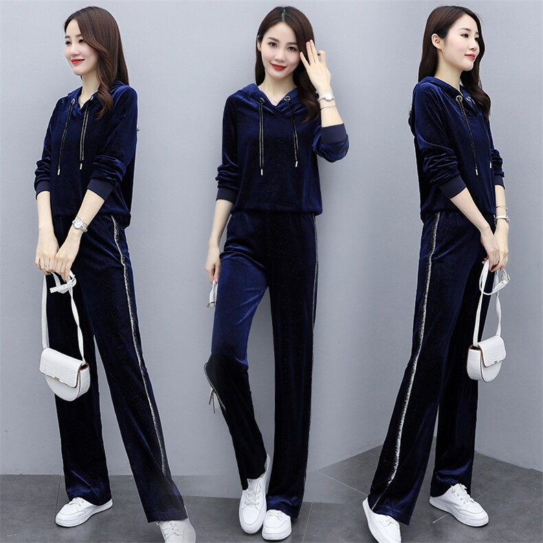 2021春秋季新款气质修身简约潮流两件套，女装套装/套裙，仟媚宠