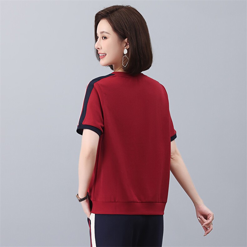 2025夏季新款简约时尚气质宽松休闲舒适印花上衣,女装卫衣/绒衫,独衣靓