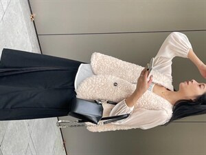 韩版60羊毛马甲图片
