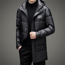 BAMJ-8927钱塘2020-2中青年男士中长款时尚休闲有帽羽绒服P330，男装羽绒服，钱塘207-2