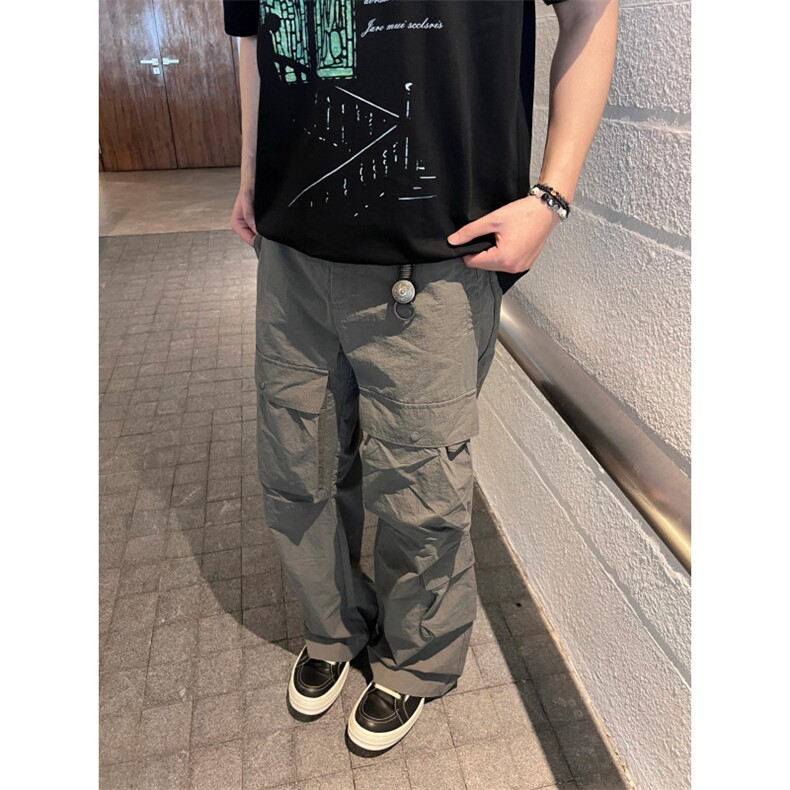 【有货】多口袋速干工装裤男款设计感美式宽松裤子CK38CC-特P53,男装工装外套,星座1007（原301D）