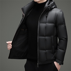 主推冬款新标90绒子白鸭绒羽绒服外套中年男加厚羽绒服夹克，男装夹克，钱塘723