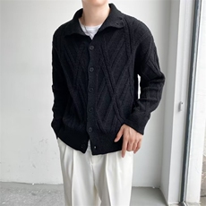 美式街头设计感毛衣男慵懒风休闲针织衫开衫MG07P53，男装针织衫/毛衣，星座1116-2
