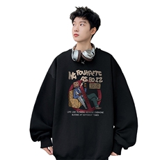 ！圆领卫衣男长袖T恤男WY154-P28加绒款（JR）-P33控价:49，男装卫衣，电商B367