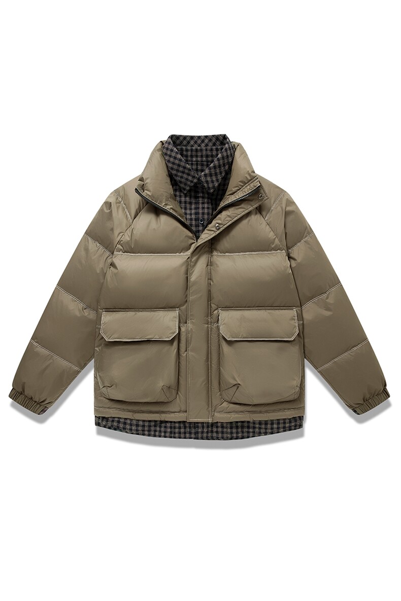 M-8XL冬季大码90白鸭绒假两件羽绒服面包服Y2379-P215-230控298,男装羽绒服,星座109