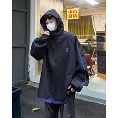连帽工装外套男春秋新款美式机能潮牌户外登山宽松夹克LW2055-p63，男装夹克，星座1008