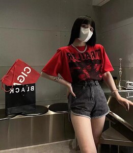 夏季印花复古T图片
