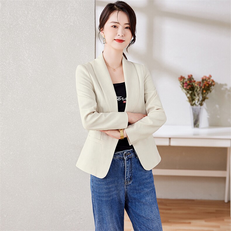 2025春秋新款小香风西装外套女短款修身收腰气质短外套，女装西装，婵米儿