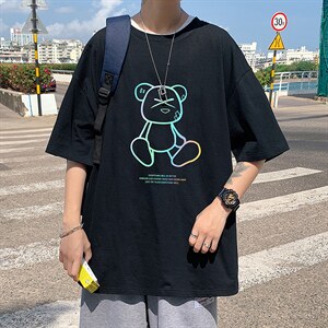 DX17139-P20纯棉短袖t恤男大码半袖打底衫宽松体恤衫港风，男装T恤，电商A040