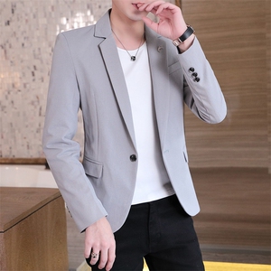 西装男西服外套韩版修身商务正装职业上班工作服结婚礼服图片