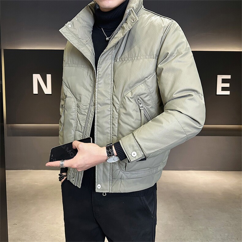 店主风 时尚立领皮羽绒服男2024冬季新款外套 B328-8319-P185图片