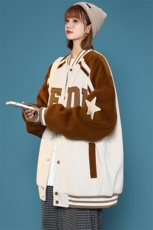冬款中性加棉加厚宽松棉衣外套毛巾绣棒球服男士8133-P120控价158，男装棉衣，电商A441-1