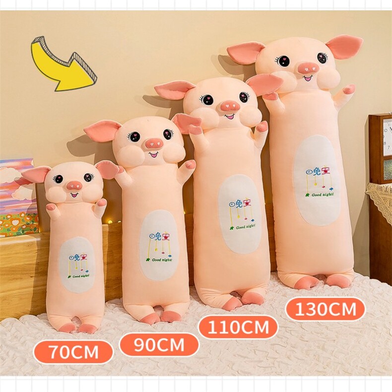 晚安猪，美思尼毛绒玩具