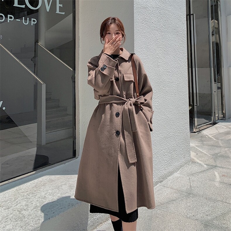 数据未测2021新款女式气质呢大衣Z122P175K258,女装毛呢外套,浙宝296A
