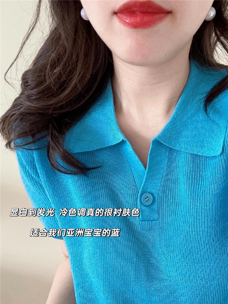 春秋韩版仿羊毛衫女套头短款宽松百搭打底衫毛衣,针织衫/毛衣,沐策羊绒