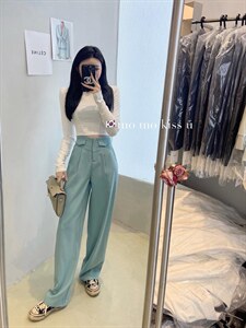 高腰百搭西裤图片