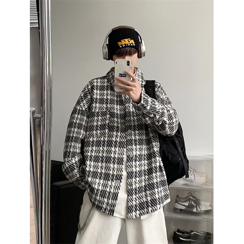 小香风秋季青春流行男夹克文艺潮呢外套J2328P65,男装夹克,星座1116-2