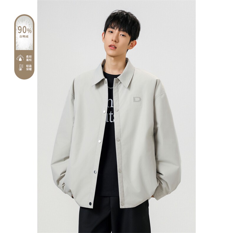 2025冬季新款港风无影墙大码90%白鸭绒羽绒服M-3XLGC02-特P209,男装羽绒服,电商A022